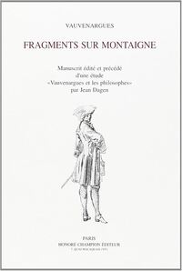 Picture of Fragments sur Montaigne