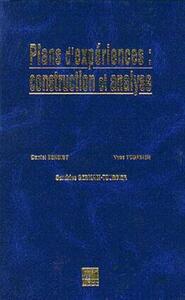 Picture of Plans d'expériences : construction et analyse