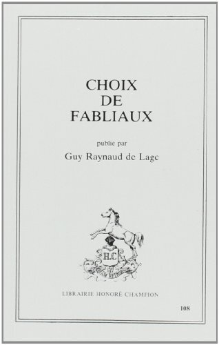Picture of Choix de fabliaux