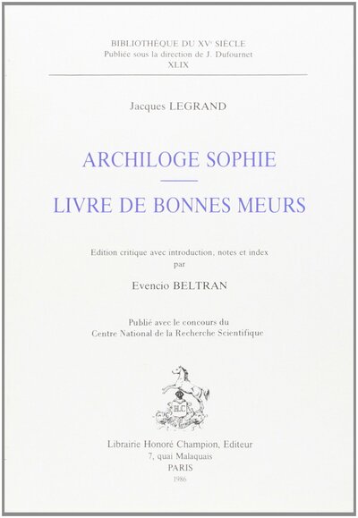 Picture of Archiloge Sophie - Livre  de bonnes mœurs.