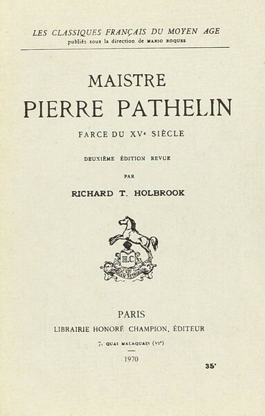 Picture of Maistre Pierre Pathelin (1937)