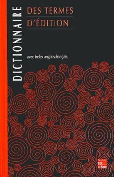 Image de Dictionnaire des termes d'édition