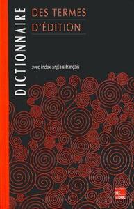 Image de Dictionnaire des termes d'édition