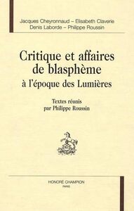 Image de Critique et affaires de blasphème à l'époque des Lumières