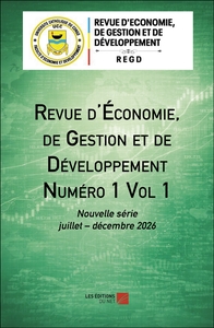 Image de Revue d'Économie, de Gestion et de Développement N°1 Vol 1