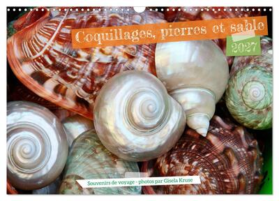 Image de Coquillages, pierres et sable (Calendrier mural 2027 DIN A3 vertical), CALVENDO calendrier mensuel