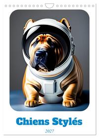 Image de Chiens stylés (Calendrier mural 2027 DIN A4 horizontal), CALVENDO calendrier mensuel