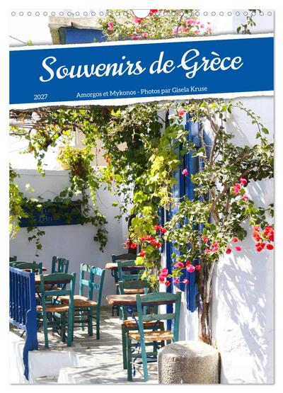 Image de Souvenirs de Grèce (Calendrier mural 2027 DIN A3 horizontal), CALVENDO calendrier mensuel