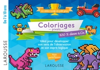 Picture of 20 coloriages en pixel pour esprits logiques pixel art dino