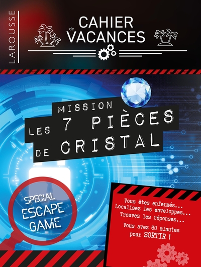Picture of Cahier de vacances Larousse (adultes) spécial ESCAPE GAME Mission : 7 pièces de Cristal