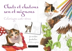 Picture of Chats et chatons zen et mignons coloriages anti-stress /cartes postales