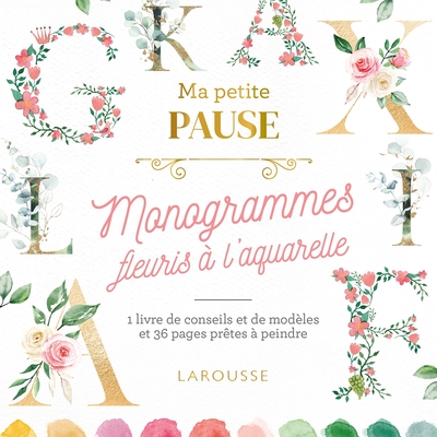 Picture of Petite pause Monogrammes fleuris à l'aquarelle