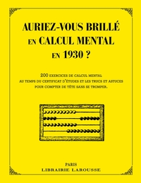 Picture of Auriez-vous brillé en calcul mental en 1930 ?