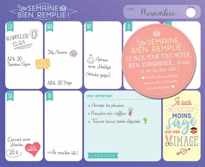 Image de Une semaine bien remplie !