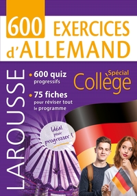 Picture of 600 exercices d'allemand (niveau collège)