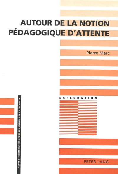 Picture of AUTOUR DE LA NOTION PEDAGOGIQUE D'ATTENTE