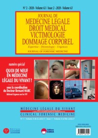 Image de QUOI DE NEUF EN MEDECINE LEGALE DU VIVANT ? N°SPECIAL REVUE JML 2020 N°2