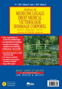 Image de CUBA:REGARD ETHIQUE-SANTEetBIOTECHNOLOGIES-DROIT SANTE ET SOCIETE N°1 VOL 62-2019