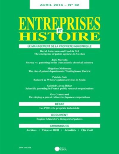 Image de ENTREPRISES ET HISTOIRE 82 AVRIL 2016