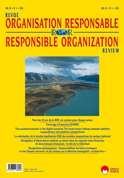 Picture of Revue de l'organisation responsable n°4 Volume 19