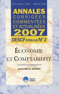 Picture of ANNALES 2007 DESCF N 2 ECONOMIE ET COMPT