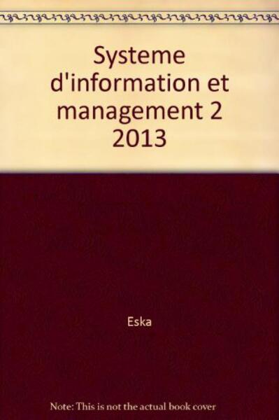 Image de SYSTEME D'INFORMATION ET MANAGEMENT 2 2013