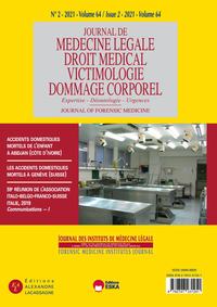 Image de JOURNAL DE MEDECINE LEGALE VOL64 N°2-2021-59E REUNION DE L'AIBFSI 2019-I-COMMUNI