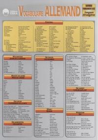 Picture of VOCABULAIRE ALLEMAND