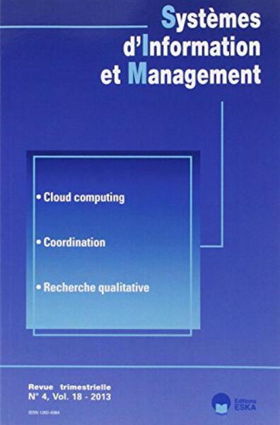 Image de SYSTEMES D INFORMATION ET MANAGEMENT N 4 2013