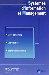 Image de SYSTEMES D INFORMATION ET MANAGEMENT N 4 2013