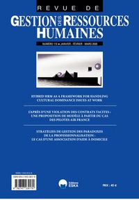 Image de STRATEGIES DE GESTION DES PARADOXES DE LA PROFESSIONNALISATION-GRH 115-2020