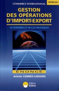 Image de GESTION DES OPERATIONS D'IMPORT EXPORT EDITIONS 2011