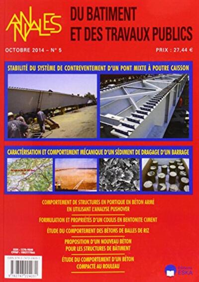 Picture of ANNALES DU BATIMENT ET DES TRAVAUX PUBLIQUES 5 2014