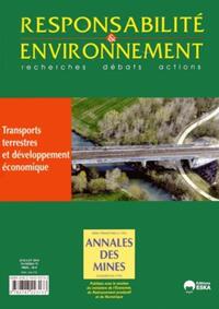 Picture of RESPONSABILITE ET ENVIRONNEMENT N75 JUILLET 2014 TRANSPORTS TERRESTRES ET DEVELO
