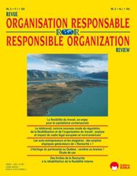 Picture of REVUE ORGANISATION RESPONSABLE VOL 11 N°1-2016