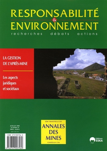 Picture of RESPONSABILITE ET ENVIRONNEMENT N 35-2004
