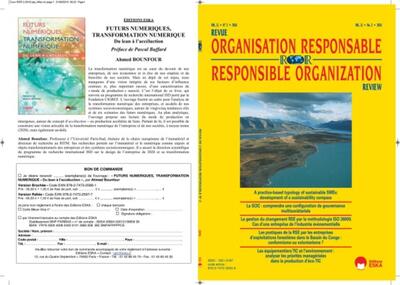 Image de REVUE ORGNISATION RESPONSABLE VOL 11 N°2-2016