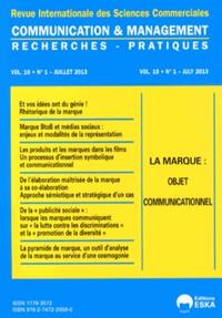 Picture of COMMUNICATION ET MANAGEMENT N 1 2013 JUILLET 2013 LA MARQUE OBJET COMMUNICATIONN