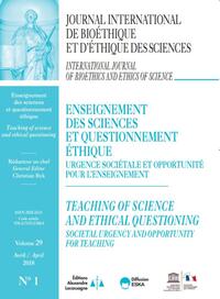 Picture of ENSEIGNEMENT DES SCIENCES ET QUESTIONNEMENT ETHIQUE-JIB VOL 29 N°1-2018