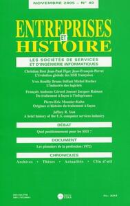 Image de ENTREPRISES ET HISTOIRE 40 SOCIETES DE S