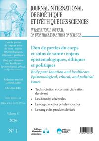 Picture of Journal international de bioéthique vol 37 n°1-2026