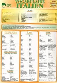 Image de VOCABULAIRE ITALIEN