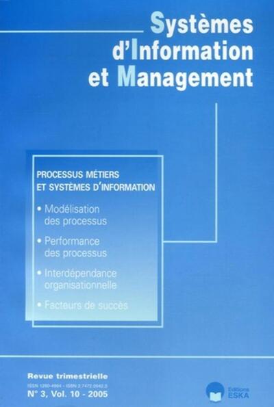 Image de SYSTEMES D'INFORMATION ET MANAG.N 3-2005