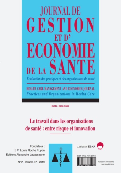 Image de LE TRAVAIL DANS LES ORGANISATIONS DE SANTE-ENTRE RISQUE ET INNOVATION-JGES 2-19