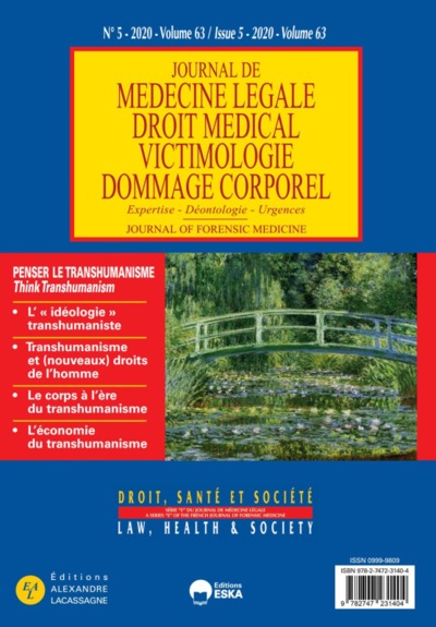 Image de PENSER LE TRANSHUMANISME-JML 5 VOL 63-2020