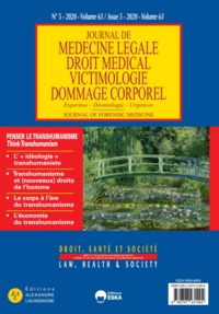 Image de PENSER LE TRANSHUMANISME-JML 5 VOL 63-2020