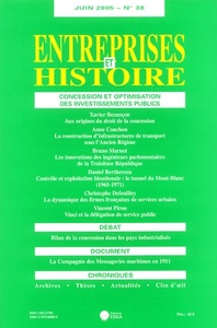 Image de ENTREPRISES ET HISTOIRE 38 CONCESSION ET