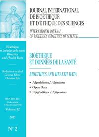 Picture of BIOETHIQUE ET DONNEES DE LA SANTE-JIB 2021 VOL32 N°2