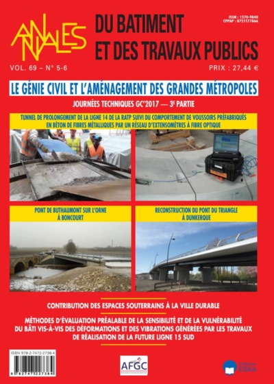 Picture of LE GENIE CIVILetL'AMENAGEMENT DES GRDES METROPOLES-3E PARTIE-BTP 5-6 VOL69-2017