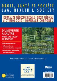 Image de Droit santé et société n° 1-2 volume 12 - 2025